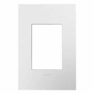 Pass and Seymour AWP1G3WH4 1-Gang-Plus Screwless Wall Plate with Microban, Gloss White