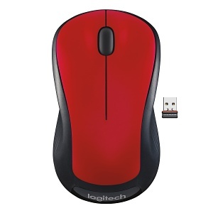 Logitech 910-002486 M310 Flame Red Gloss Wireless Mouse
