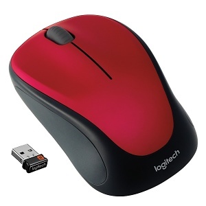 Logitech 910-002893 M317 Red Wireless Optical Mouse