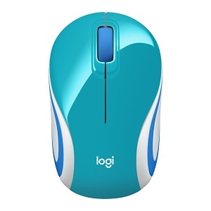 Logitech 910-005363 M187 Ultra Portable Wireless Mouse, Bright Tea