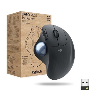 Logitech 910-006197 ERGO Series M575 Wireless Trackball Mouse for Business