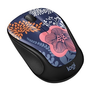 Logitech 910-006552 Design Collection Limited Edition Wireless Mouse, Forest Floral