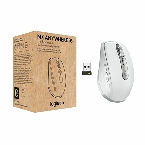 Logitech 910-006957 Anywhere 3 for Business Portable Wireless Mouse, Pale Grey