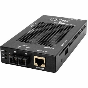 Lantronix S6010-1013-OZ Media Converter, T1/E1 to Fiber Multimode SC, 2km Range
