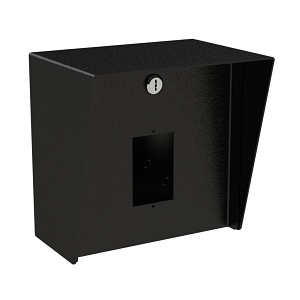Pedestal Pro 88HOU-PPRO-01-CRS Access Control Housing, 8" x 8" Square, Black Steel