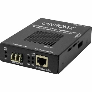 Lantronix SBFTF1039-105-JP Media Converter, 10/100 Base-TX to 100 Base-FX, Multimode, LC Connectors, 2km Range