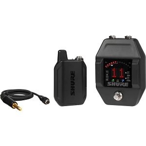 Shure GLXD16+-Z3 Digital Wireless Guitar Pedal System, 2.4/5.8 GHz, Black
