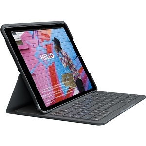 Logitech 920-009473 Slim Folio Keyboard Case for 7th, 8th and 9th Gen iPad