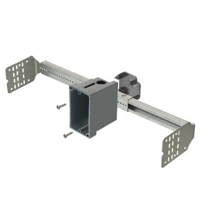 Arlington SL1B18 Adjustable SL18 Sliderbar, Single Gang Plastic Box