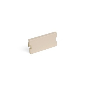 Leviton 41291-1BI QuickPort MOS Blank Faceplate, Ivory