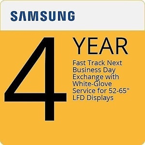 Samsung P-LM-1N1X57B Next Business Day Exchange with White Glove Service for 52-65" LFD Monitors, 4-Year