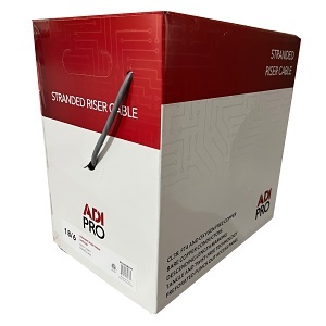 ADI PRO RN-80SR509 18/6 Stranded Riser, CL3R Shielded Cable 500', Express Box, Gray