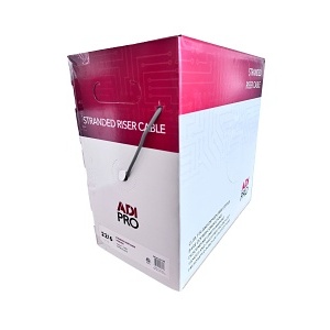 ADI PRO RN-81SR109 22/6 Stranded Riser CL3R Shielded Cable, 1000', Express Box, Gray
