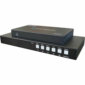 Comprehensive CSW-PS512MV Pro AV/IT Integrator Series 5x2 Seamless Presentation Switcher with Multi-Viewer and HDBT Extension up to 230'