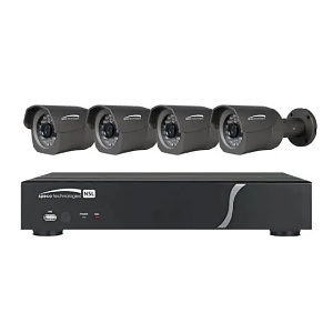 image of so-zipl4b1;speco zipl4b1 4-channel plug and play network video recorder and ip camera kit
