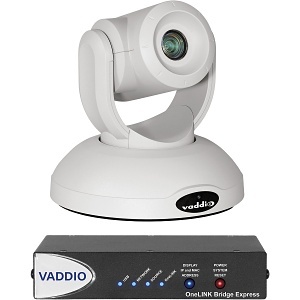 Vaddio 999-9952-270W RoboSHOT 40 UHD Series OneLINK Bridge Express System, White