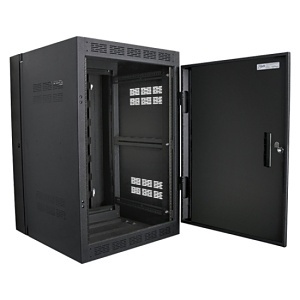 AtlasIED WMA16-23 16RU High Strength Wall Cabinet with Adjustable Rails, 23.5" Deep