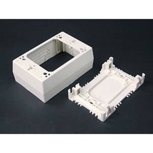 Wiremold NM2048 Sure-Snap Deep Device Box Fitting, Ivory, TAA Compliant
