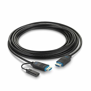 C2G C2G41485 Performance Series High Speed HDMI Cable, Active Optical Cable, Plenum Rated, 4K 60Hz, M/M, Black, 75'