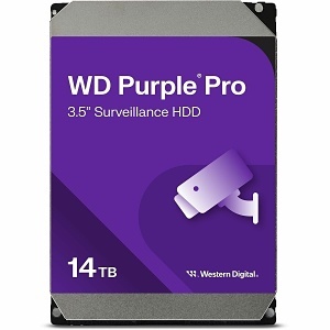 WD WD142PURP Purple Pro Surveillance Hard Disk Drive, 14TB SATA