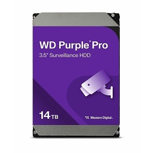 WD WD142PURP Purple Pro Surveillance Hard Disk Drive, 14TB SATA