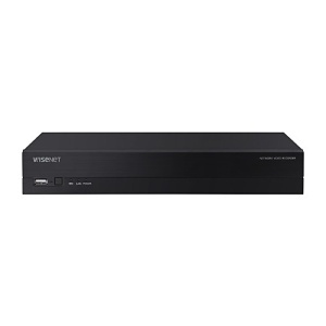 Hanwha ARK-AE44012R Kit with 1x ARN-410S-2TB Wisenet A Series 4-Channel 4K PoE with 2TB, 4x ANE-L6012R 2MP Wisenet Super-Compact IR Flateye Camera and 4x SBV-A14B Back Box, White