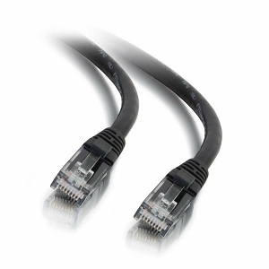 Quiktron 576-A35-003 CAT6(a) Snagless UTP Ethernet Network Patch Cable, CM Rated, Black