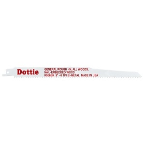 Dottie R956BR Cutting Tool, 3/4" 9" Bi-Metal Reciproblade