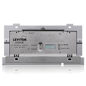 Leviton D4006-1LW Dimensions D4006 Remote Dimmer for Luma-Net Commercial Lighting Control Systems, 6-Local Dimmers, 120V