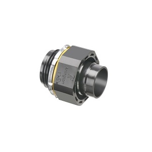 Arlington NMSC100BL Conduit Adapter, 1-Inch Black Screw-On Strap