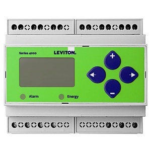 Leviton 4DUBM-B 4100 Submeter, Universal Voltage Bi-Directional 3-Phase 3-Wire / 4-Wire BACnet MS/TP, Use Split Core CTs