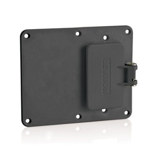Leviton 3241W-E Wall Plate, 2-Gang, Decora/Blank, White