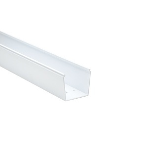HellermannTyton 181-33005 Solid Wall Wiring Duct, 3"x 3", Non-Adhesive, PVC, 30' Box, White