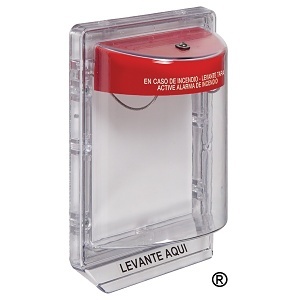 STI 1200-ES Stopper II Flush Mount Protective Cover without Horn, Spanish Fire Label