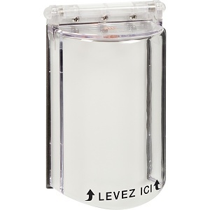 STI 6518-FR Bopper Stopper with Spring Loaded Hinge, French, Clear