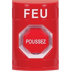 STI SS-2002F-FR Red Emergency Stopper Button, French