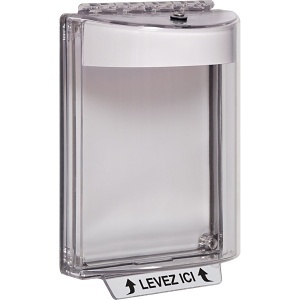 STI-13010NW-FR Universal Stopper without Horn, Flush Mount, French, White