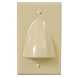 ICC IC640BSSIV Bulk Nose Faceplate in Single Gang, Ivory