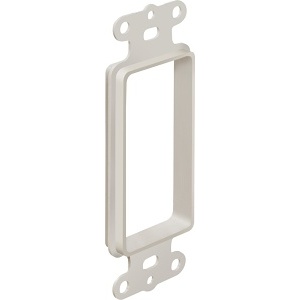 Arlington CED13BL Wall Plate, Snagless Single Gang Recessed Mounting Bracket for Low Voltage, Class 2