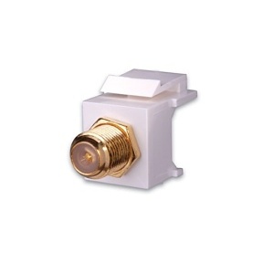 Vanco 820428 F81 Keystone Inserts, Gold, White