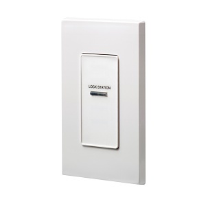 Leviton D42LO-CKW Dimensions Commercial Lighting Control System Lock Station, White