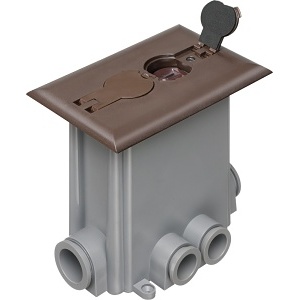 Arlington FLBCF101BR Concrete Floor Box Flip, Faceplates & Mounting Boxes