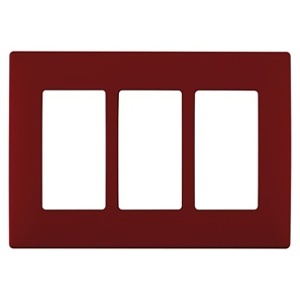 Leviton REWP3-RE Renu 3G Snap-On Wall Plate, Waterproof, Red Delicious