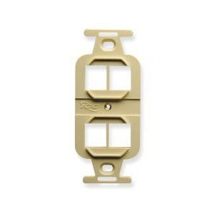 ICC IC1074PIIV Electrical Insert with 4-Port for HD Style, Ivory