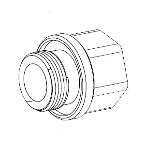 Bosch MIC-M25XNPT34 Adapter M25 to 3/4" NPT, Stainless Steel