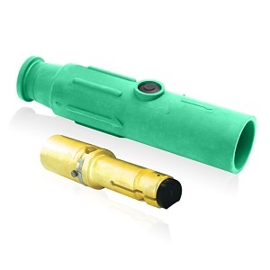 Leviton 23L22-SG 23 Series Male Plug, 350-500 MCM, Green