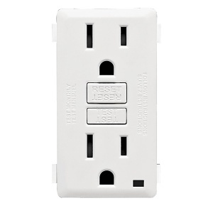 Leviton RKG15-WW Renu Color Change Kit for 15A Tamper-Resistant GFCI Outlet, White on White