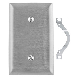 Hubbell SS14 1-Gang Blank Stainless Steel Wall Plate