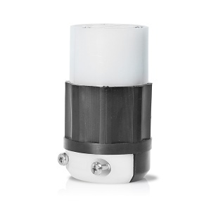 Leviton 4729-CJ Connectors, Locking Connector, 2-Pole 3-Wire, L5-15R, 15A 125V
