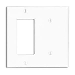 Leviton 80708-W Double Gang Faceplate